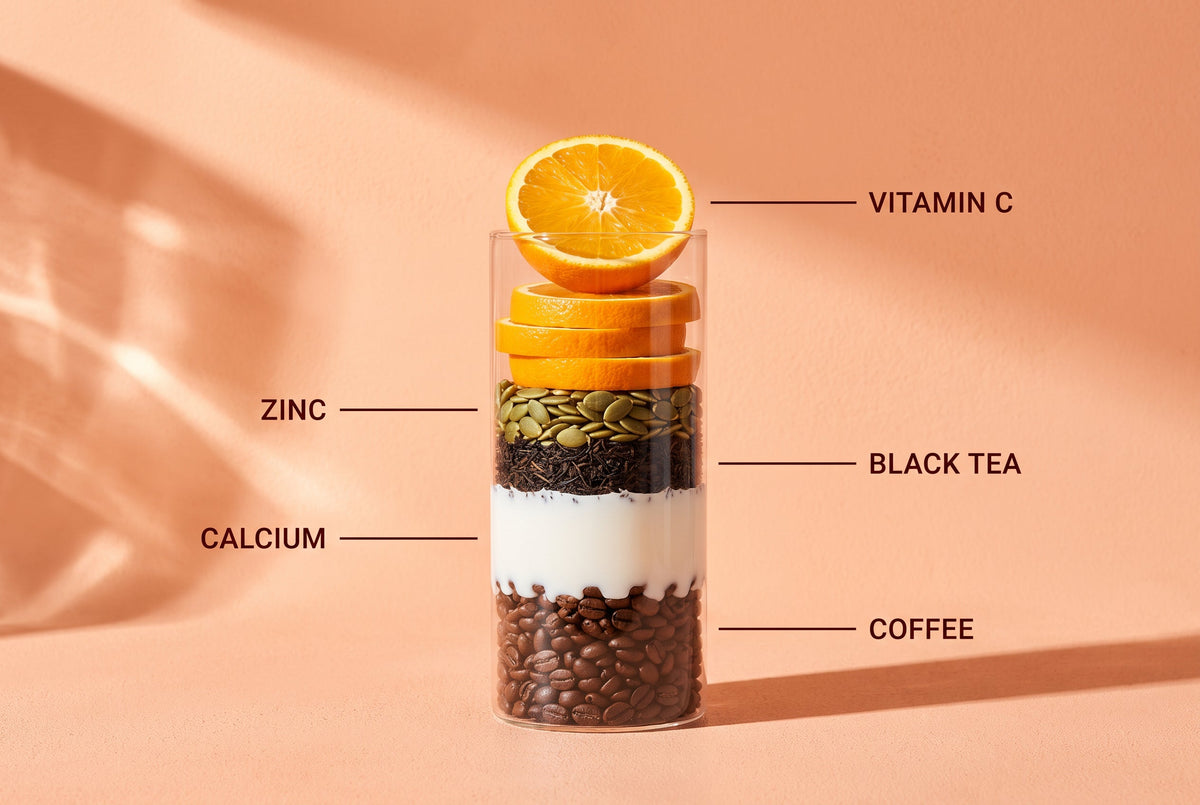 Coffee, tea, calcium and vitamin C: what actually affects iron absorption